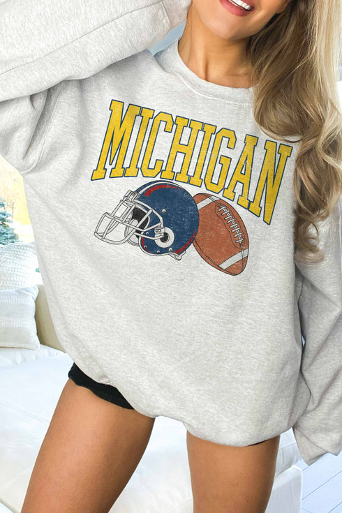 MICHIGAN FOOTBALL GRAPHIC SWEATSHIRT